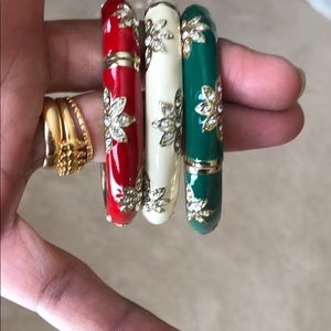 Talbots Jewelry - Set of 3 BEAUTIFUL ENAMEL BANGLES from TALBOTS Talbots Jewelry - Set of 3 BEAUTIFUL ENAMEL BANGLES from TALBOTS
